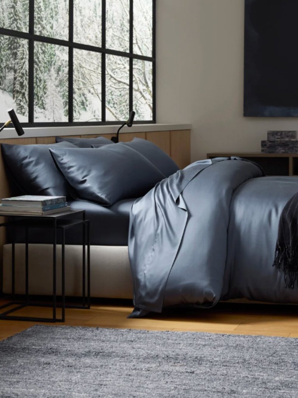 Cozy Earth King Bamboo Comforter & Pacific Blue Duvet MSRP $736 NEW